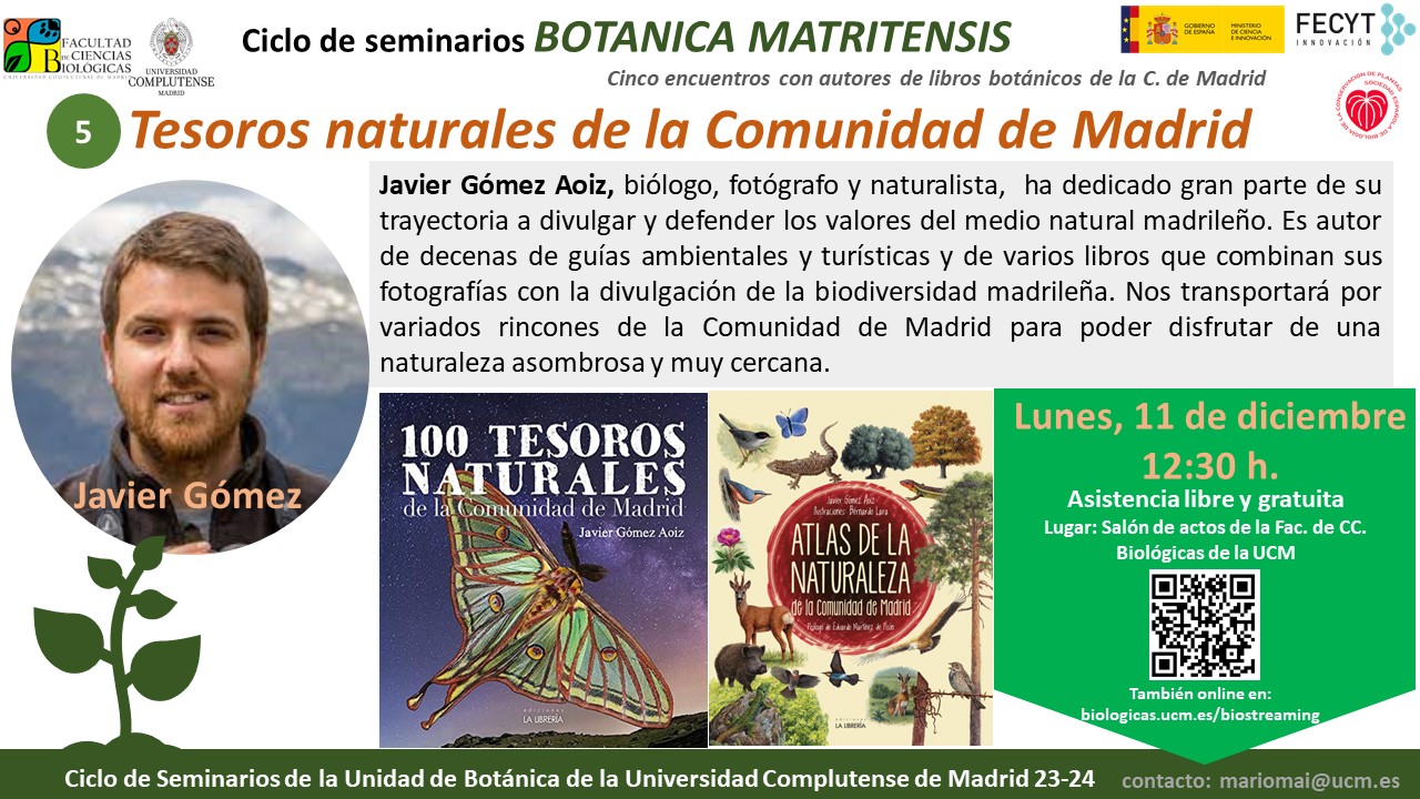 Ciclo de Seminarios Botánica Matritensis: Tesoros naturales de la Comunidad de Madrid